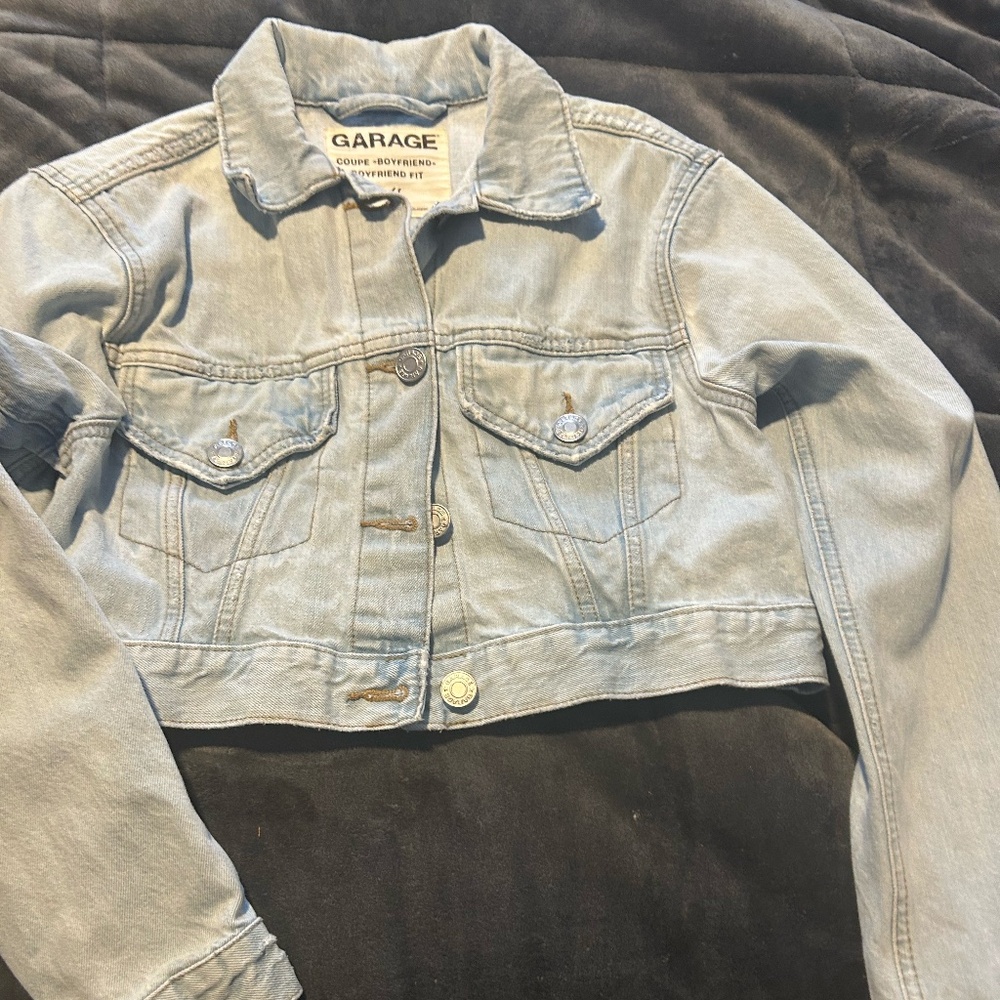 Cropped Garage Denim Jacket